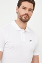 Bavlnené polo tričko Emporio Armani biela 8N1FQ2.1JTKZ.NOS