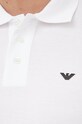 Bavlnené polo tričko Emporio Armani 8N1FQ2.1JTKZ.NOS biela