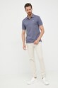 Emporio Armani polo bawełniane 8N1FQ2.1JTKZ.NOS szary AA00