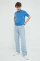 Βαμβακερό μπλουζάκι πόλο Marc O'Polo μπλε