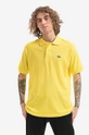 żółty Lacoste polo bawełniane L1212 HLL Męski