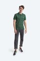 Bavlněné polo tričko Lacoste PH4012 132 PH4012.132 zelená AW24