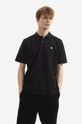 Carhartt WIP polo in cotone Chase Pique regolare nero I023807.BLACK.GOLD