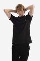 Carhartt WIP polo in cotone Chase Pique I023807.BLACK.GOLD nero