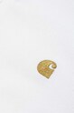 Carhartt WIP cotton polo shirt I023807.WHITE.GOLD white