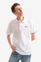 bijela Pamučna polo majica Alpha Industries Muški