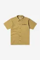 Памучна тениска с яка Aries Mini Problemo Uniform Shirt AR40114 ARMY GREEN