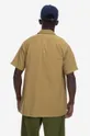 Памучна тениска с яка Aries Mini Problemo Uniform Shirt AR40114 ARMY GREEN 100% памук