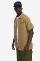 Aries cotton polo shirt green AR40114