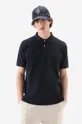 navy Woolrich cotton polo shirt