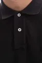 Βαμβακερό μπλουζάκι πόλο Woolrich μαύρο