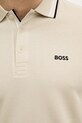 BOSS Green polo męskie bawełniane Paddy 50469055 beżowy