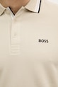 BOSS Green polo męskie bawełniane Paddy 50469055 beżowy