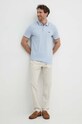 BOSS Green polo bawełniane 50469055 niebieski AA00