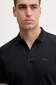 Odzież BOSS Green polo bawełniane Paddy 50469055 granatowy
