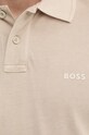 BOSS Orange polo bawełniane 50507813 beżowy
