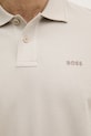 BOSS Orange поло для мужчин из хлопка Prime 50507813 серый