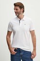 Бавовняне поло Tommy Jeans бавовна білий DM0DM15370