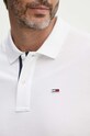 Бавовняне поло Tommy Jeans білий DM0DM15370