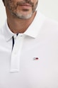 Бавовняне поло Tommy Jeans білий DM0DM15370