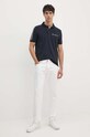 Armani Exchange tricou polo 8NZFSG.ZJ81Z.NOS bleumarin AA00