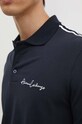 Armani Exchange tricou polo 8NZFSG.ZJ81Z.NOS bleumarin