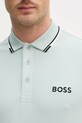 BOSS Green polo 50469102 turkusowy