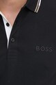 Тениска с яка Boss Green 50469102 черен