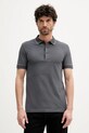 BOSS Green polo de bumbac slim gri 50506195