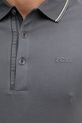 BOSS Green polo in cotone grigio 50506195
