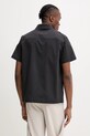 Clothing Heliot Emil shirt SS25.M.05.042.BLK01.CO black