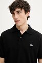 Βαμβακερό μπλουζάκι πόλο Diesel T-REJUST-DOVAL-PJ POLO SHIRT μαύρο A15057.0AIJR
