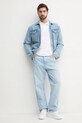 Тениска с яка United Colors of Benetton 3WG9U301Z бял AA00