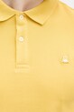 United Colors of Benetton polo męskie bawełniane z elastanem 3WG9U301Z żółty