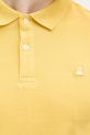 United Colors of Benetton polo męskie bawełniane z elastanem 3WG9U301Z żółty