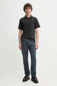 Rag & Bone polo bawełniane MBC23FT012CA12 czarny AA00