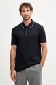 Armani Exchange polo bawełniane bawełna granatowy XM001285.AF10366.NOS