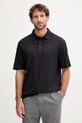 Armani Exchange polo bawełniane bawełna granatowy XM001292.AF10337.NOS