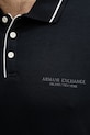 Armani Exchange поло мужское с хлопком XM001557.AF10363.NOS тёмно-синий