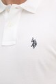 U.S. Polo Assn. polo bawełniane DHM PIQUE MUP3312 biały