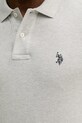 U.S. Polo Assn. polo bawełniane DHM PIQUE MUP3312 szary