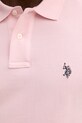 U.S. Polo Assn. polo bawełniane DHM PIQUE MUP3312 różowy