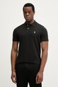 U.S. Polo Assn. polo bawełniane DHM PIQUE bawełna czarny MUP3312