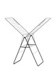 Brabantia suszarka na pranie HangOn 25 m czarny 403460