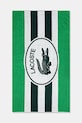 Βαμβακερή πετσέτα θαλάσσης Lacoste LBADGE Vert 90 x 160 cm πράσινο 1047079