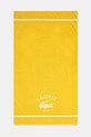Хлопковое пляжное полотенце Lacoste LORIGINE Jaune 90 x 160 cm жёлтый 1047044