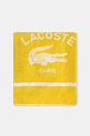 Βαμβακερή πετσέτα θαλάσσης Lacoste LORIGINE Jaune 90 x 160 cm 1047044 κίτρινο AA00
