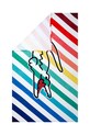 Bavlněný plážový ručník Lacoste LRAINBOW 100 x 170 cm 1047572 vícebarevná AA00