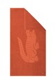 Lacoste ręcznik plażowy bawełniany LSPORT Sierra 90 x 160 cm 1047095 pomarańczowy AA00
