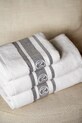 Officine Monogram duży ręcznik bawełniany Monogram Linea 100 x 160 cm MLSHEET02 szary